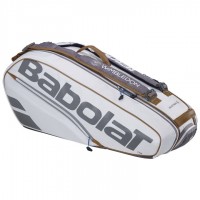 RAQUETEIRA BABOLAT PURE WIMBLEDON X6 - BRANCO/CINZA RAQUETEIRA BABOLAT PURE WIMBLEDON X6 - BRANCO/CINZA